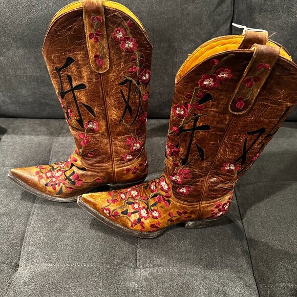 Old Gringo Cherry Blossom Joy Boots Size 6 - Picture 3 of 6